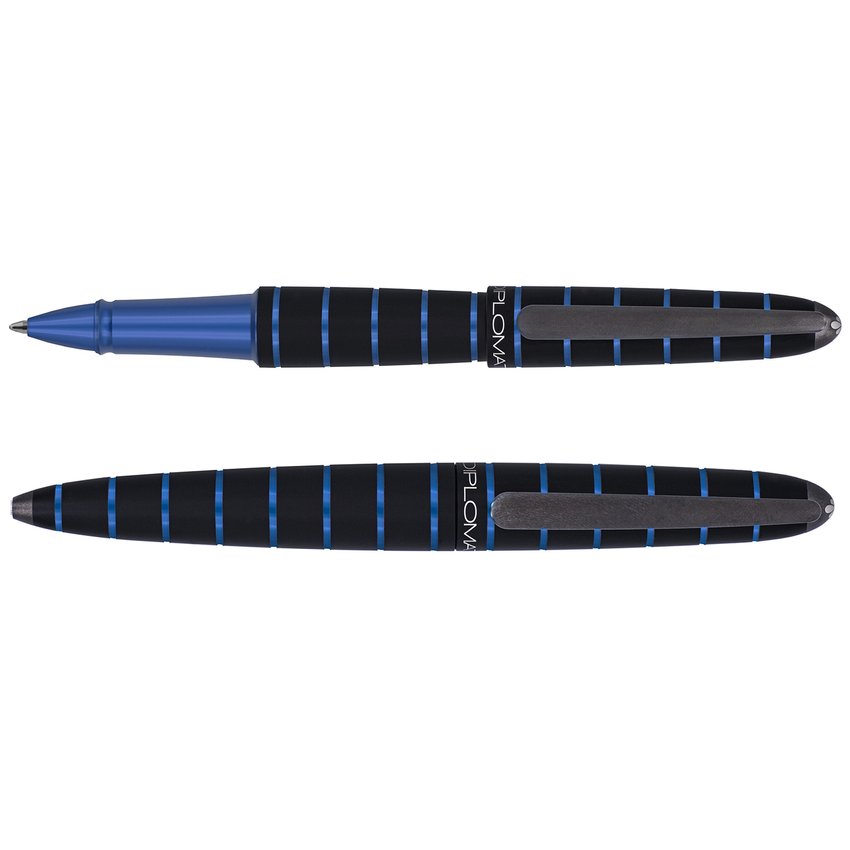 Pióro kulkowe DIPLOMAT Elox Ring czarne/niebieskie