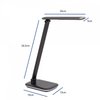Lampa Biurkowa Led Mauljazzy, Możliwość Regulacji Światła, Usb Czarna