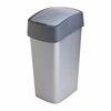 Kosz Flip Bin 10L Curver 186133 srebrny szary