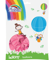 BALONY 12&#8243 METAL RÓŻOWY Fiorello