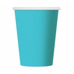 Kubeczki pap. jednokolorowe Błękitne 311U, 270ml/6 szt.  /GoDan