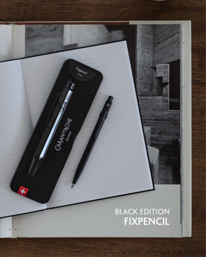 Ołówek CARAN D'ACHE Fixpencil Black Code 2mm czarny