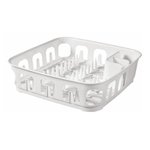 Kwadratowa suszarka do naczyń Curver Essentials biała