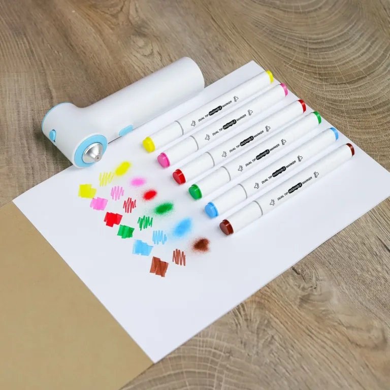 Airbrush zestaw spray: pistolet + markery Fiorello GR-8900N