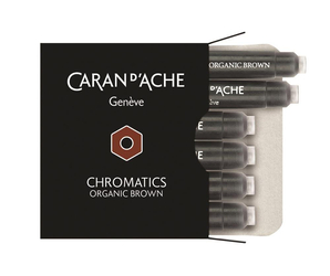 Naboje Caran D'Ache Chromatics Organic Brown 6Szt. Brązowe