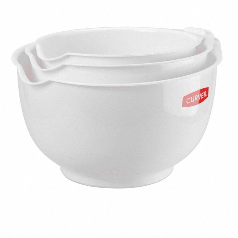 Zestaw misek Basic 3 szt 1,5L 2L 2,5L białe Curver