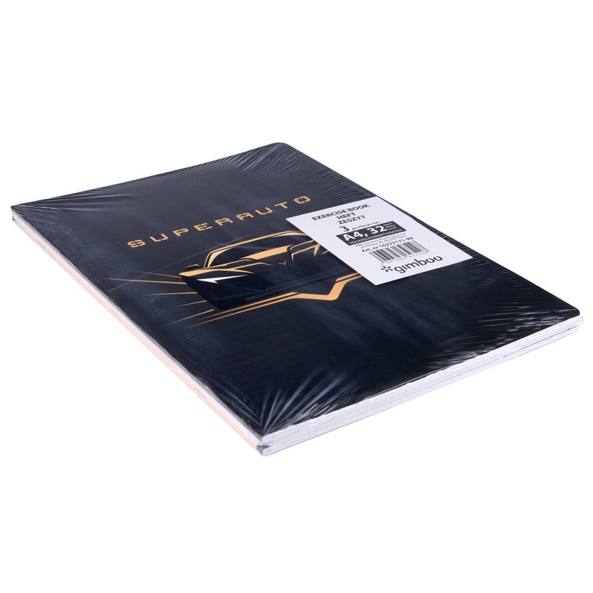 Zeszyt szkolny GIMBOO A4 w kratkę 32 kart., 70gsm mix wzorów