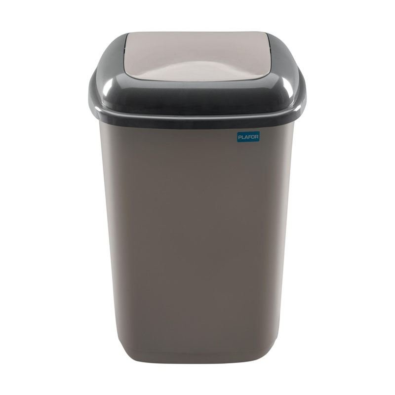 Kosz Na Śmieci Quatro Kwadratowy 12L Uchylny Mocca /Plafor