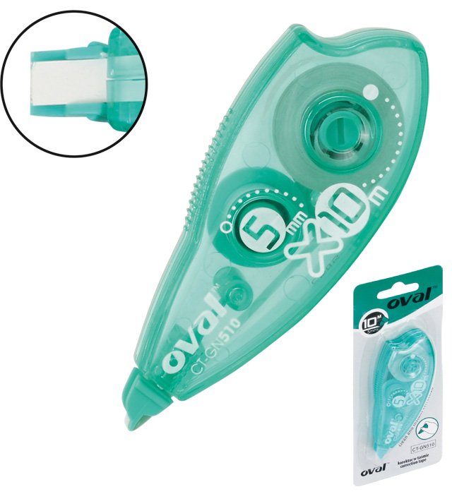 Korektor OVAL w taśmie 5mm x 10m – CT-GN 510/B