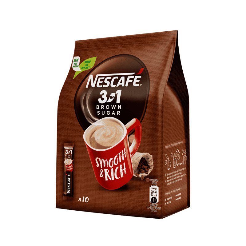Kawa Nescafe 3In1 Brown Sugar Torba 165G