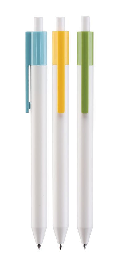 Długopis automatyczny żelowy ECONOVO szybkoschnący tusz 05mm 3 szt., mix kolorów