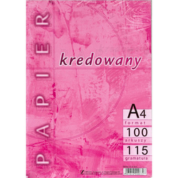 Papier Kredowany A4 115G A'100 Kreska