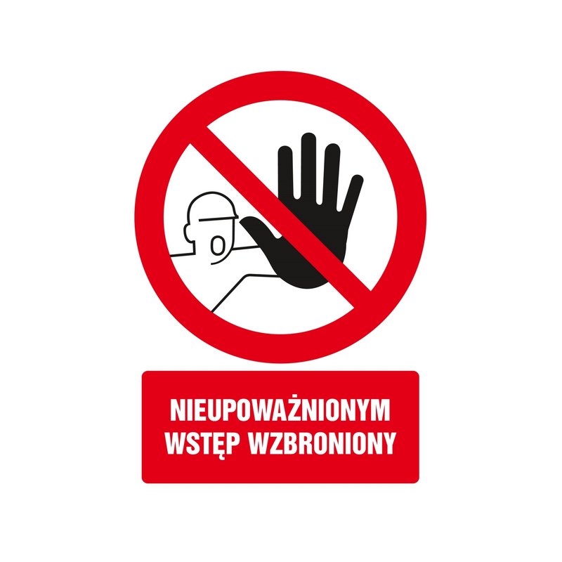 Znak TDC Nieupoważnionym Wstęp Wzbroniony 2  /TDC