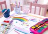 Farby Szkolne Connector Edycja Unicorn 12 Kol. + Brokat W Żelu + Naklejki, Różowa Kasetka Faber-Castell