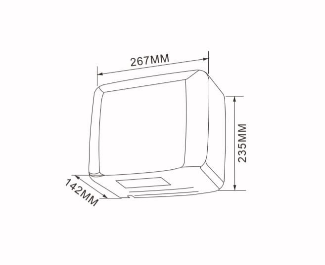 HD11H2 Monsoon suszarka do rąk stalowa