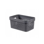 Pojemnik Infinity ażurowy 4,5L bez pokrywy ciemny szary Curver