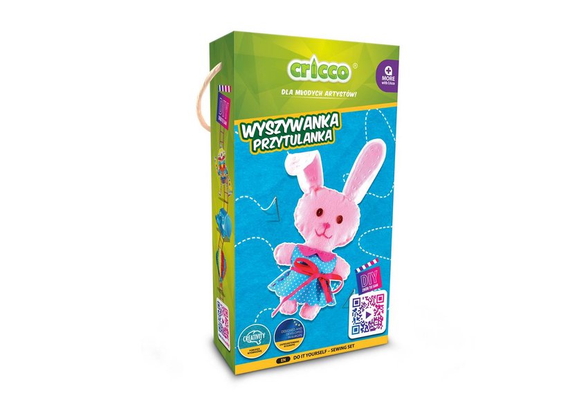 Zestaw Cricco Zrób To Sam Wyszywanka Przytulanka Króliczek