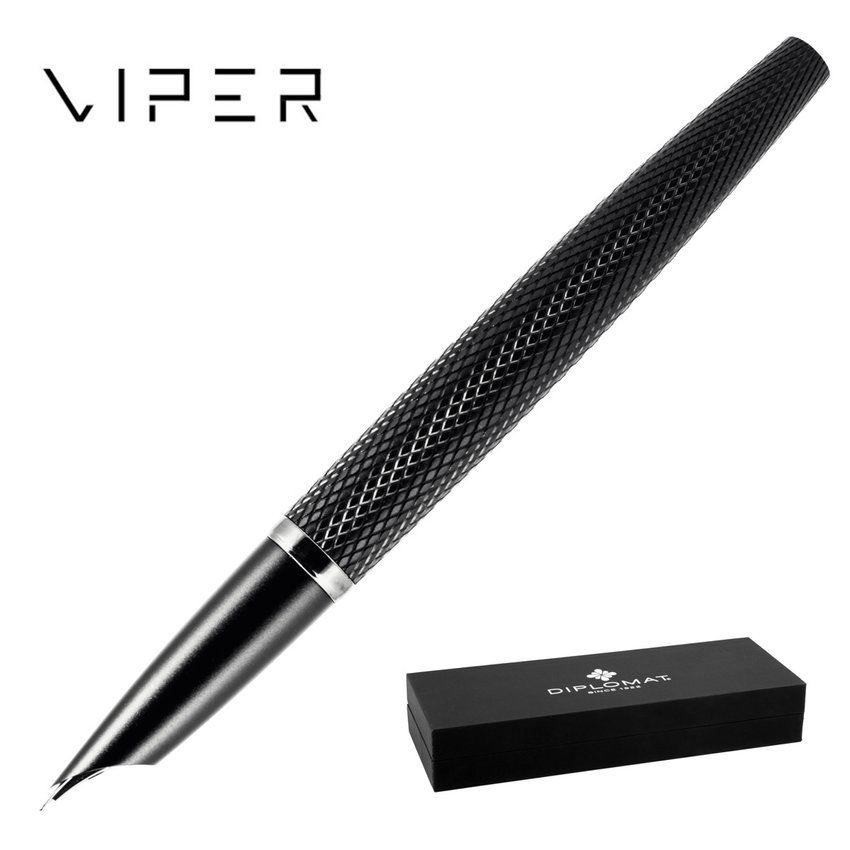 Pióro wieczne DIPLOMAT Viper guilloche F czarne