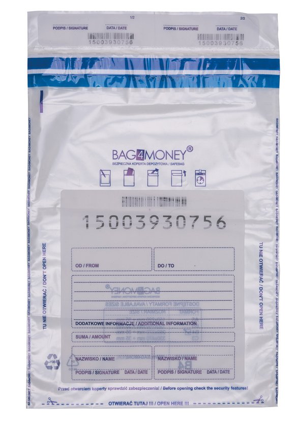 Koperta bezpieczna OFFICE PRODUCTS B4 260x370mm 50szt., transparentna