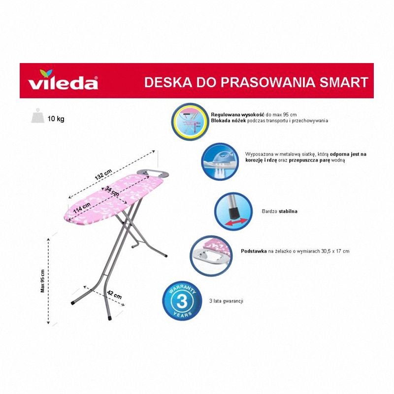Deska Do Prasowania Smart / Vileda