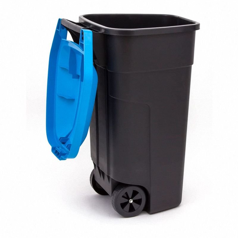 Curver 214127 pojemnik do segregacji 110L czarny niebieski
