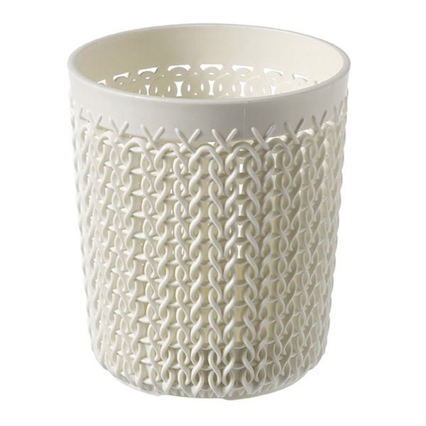 Curver Knit pojemnik okrągły S 0,6L kremowy 234664