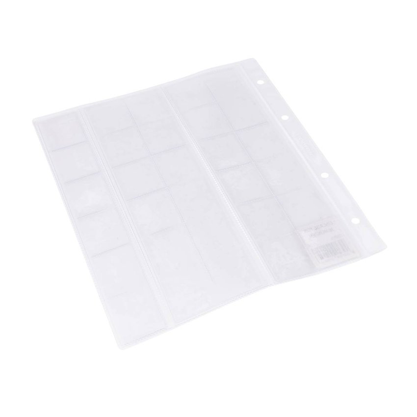 Arkusze do kolekcjonowania monet 130 mikr., transparentne