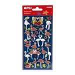 Naklejki APLI flaming 33 szt.