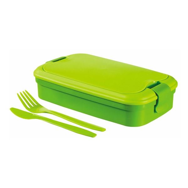 Śniadaniówka z sztućcami Curver Lunch&Go 1,3L zielony