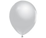 Balony Beauty&Charm metaliki srebrne 12 cali/ 10 szt.