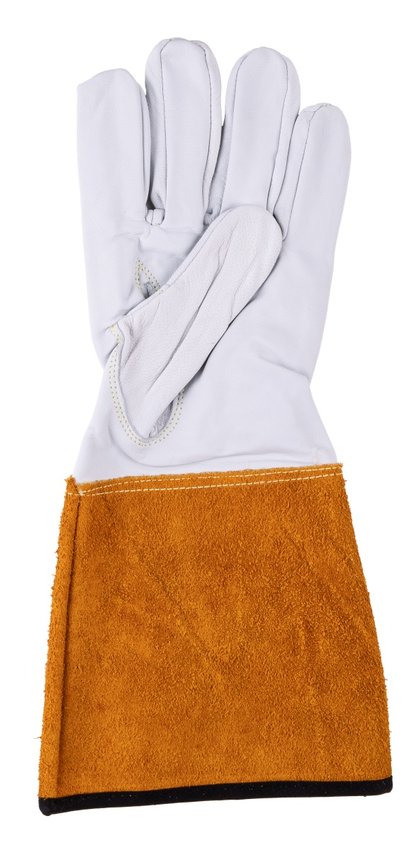 Rękawice spawalnicze DONAU SAFETY DS-KEV WELTIG kevlar skóra kozia rozm. 9/L biało-złote