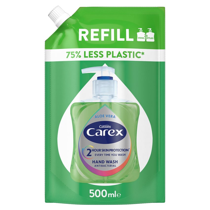Mydło w płynie antybakteryjne CAREX Aloes zapas 500ml