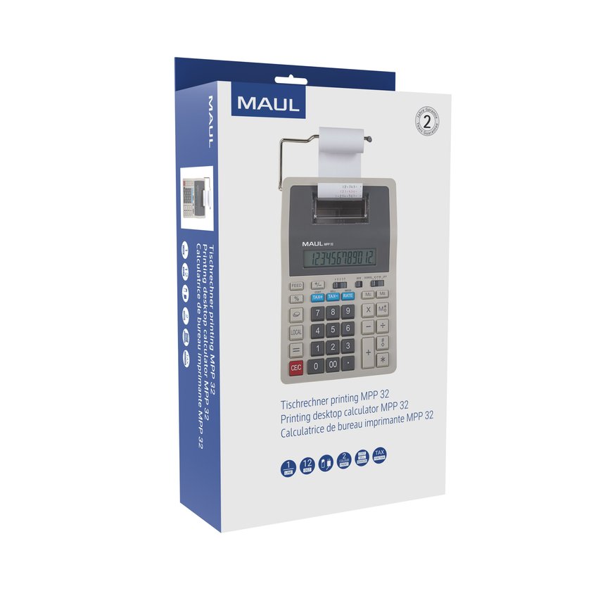 Kalkulator Drukujący Mpp 32, Szary Maul