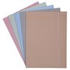 Teczka z gumką OFFICE PRODUCTS Pastel soft touch karton/lakier A4 320gsm 3-skrz., mix kolorów
