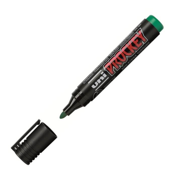 Marker do flipchartów Uni Prockey zielony, okrągły