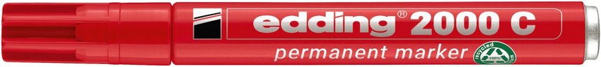 Marker permanentny e-2000c EDDING 15-3 mm czerwony