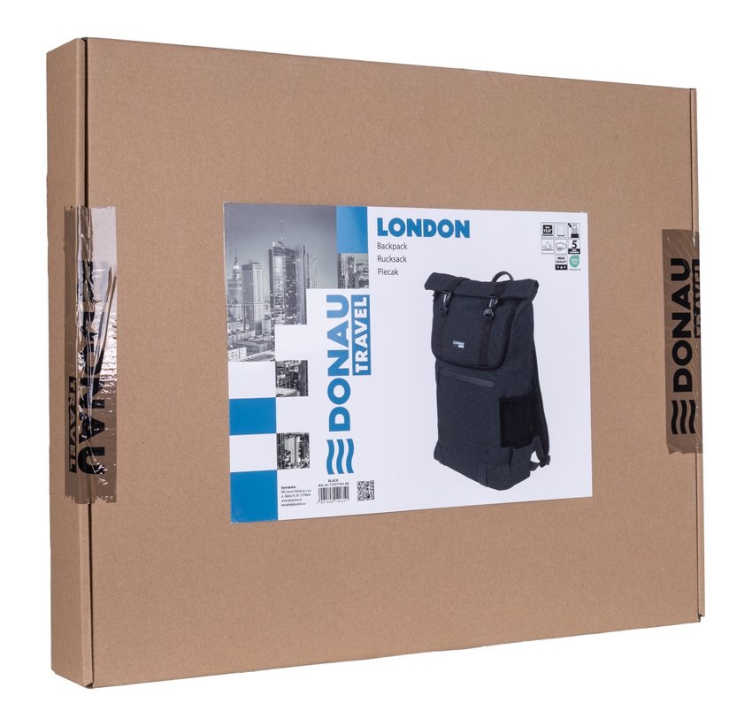 Plecak DONAU TRAVEL London 15,6" 18l czarny