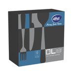 Serwetki AFH AHA 3-warstwowe składanie 1/4 40x40cm 100 szt., czarne