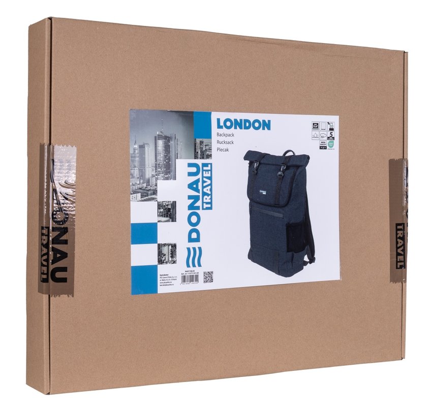 Plecak DONAU TRAVEL London 15,6" 18l granatowy