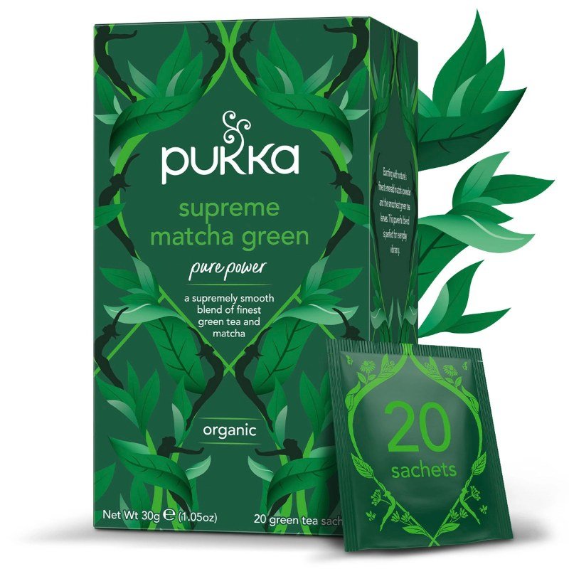 Herbata Pukka Supreme Matcha Green 20 Kopert