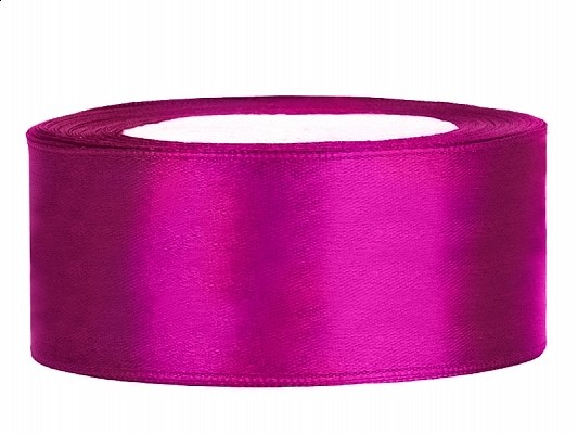 Wstążka Dekoracyjna 25mm x 25m Fuksja
