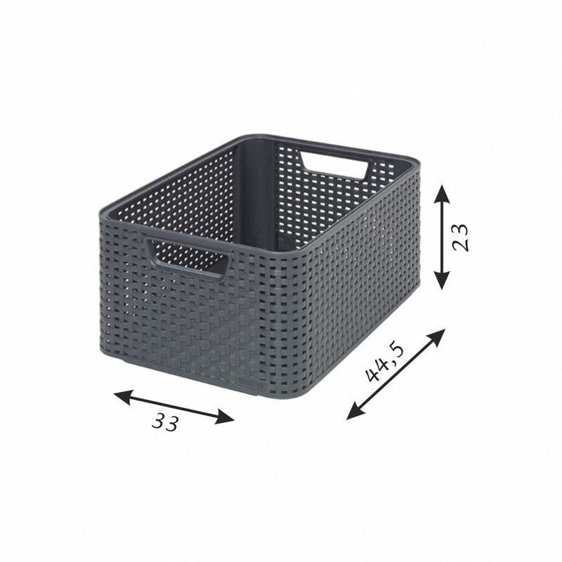 Koszyk Curver Style L ciemny szary model 205852