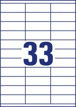 Etykiety Samoprzylepne Economy Europe100 by Avery 70x25,4 33/A4 A'100 ELA009