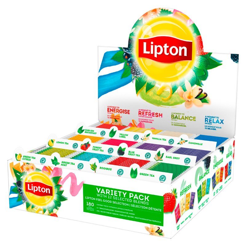 Herbata Lipton Variety Pack Zestaw 180 Kopert
