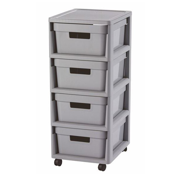 Regał Infinity 4x10L szary Curver model 231557