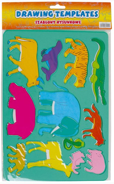 Szablon Plastikowy 180x260 Zwierzęta /Starpak