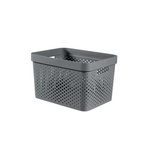 Kosz ażurowy Infinity 17L bez pokrywy grafit Curver 245661