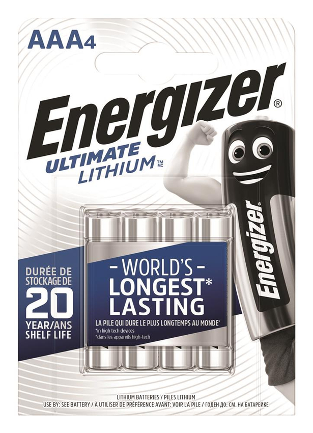 Bateria ENERGIZER Ultimate Lithium, AAA, L92, 1,5V, 4szt.