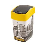 Kosz Flip Bin New York Curver 25L na śmieci szary