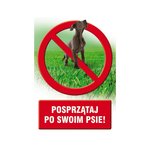 Znak TDC Posprzątaj Po Swoim Psie  /TDC